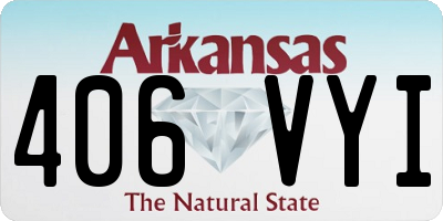 AR license plate 406VYI