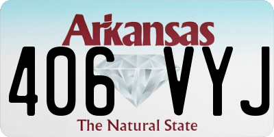 AR license plate 406VYJ