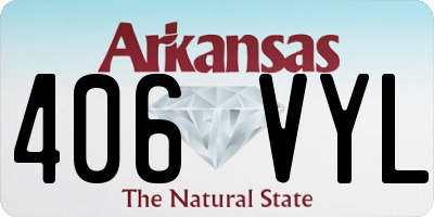AR license plate 406VYL
