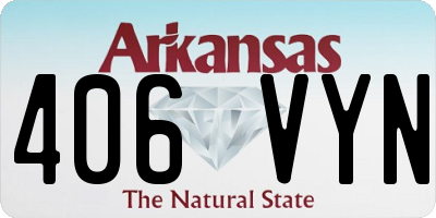 AR license plate 406VYN