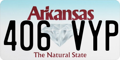 AR license plate 406VYP
