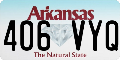 AR license plate 406VYQ