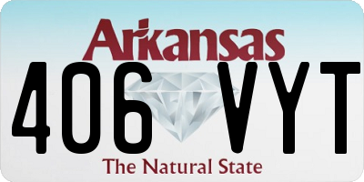 AR license plate 406VYT