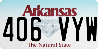 AR license plate 406VYW