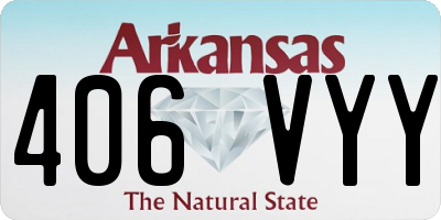 AR license plate 406VYY