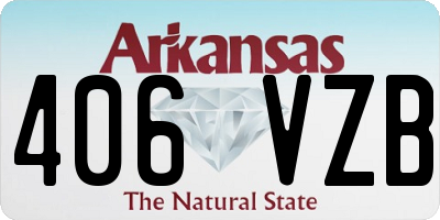 AR license plate 406VZB