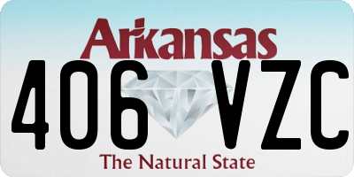 AR license plate 406VZC