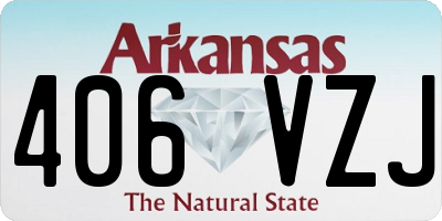 AR license plate 406VZJ
