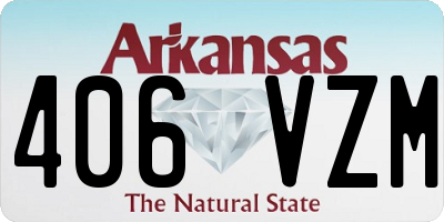 AR license plate 406VZM