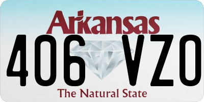 AR license plate 406VZO