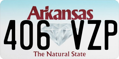 AR license plate 406VZP