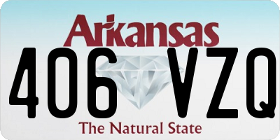 AR license plate 406VZQ