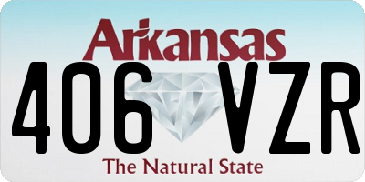 AR license plate 406VZR