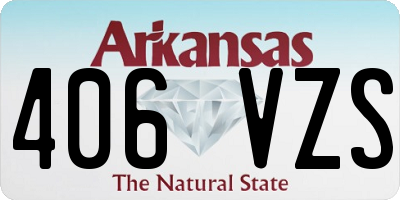 AR license plate 406VZS