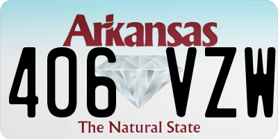 AR license plate 406VZW