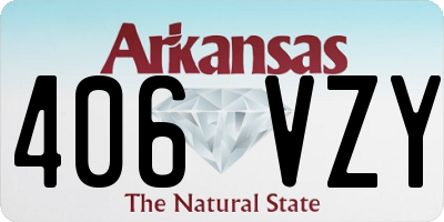 AR license plate 406VZY
