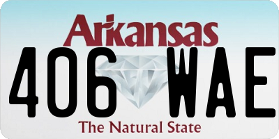 AR license plate 406WAE