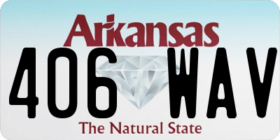 AR license plate 406WAV