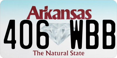 AR license plate 406WBB