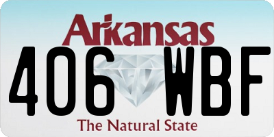AR license plate 406WBF