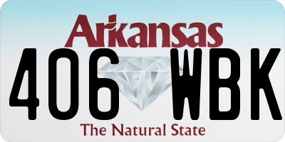 AR license plate 406WBK