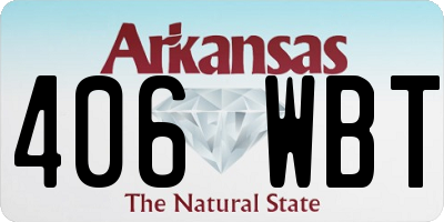 AR license plate 406WBT
