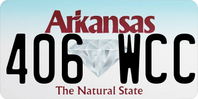 AR license plate 406WCC