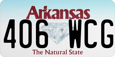 AR license plate 406WCG