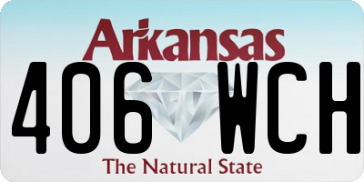 AR license plate 406WCH