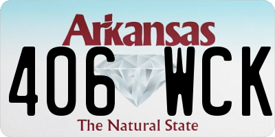 AR license plate 406WCK