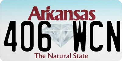AR license plate 406WCN