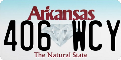 AR license plate 406WCY