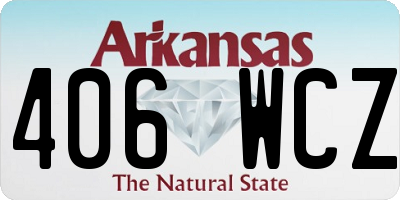 AR license plate 406WCZ