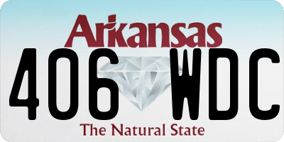 AR license plate 406WDC