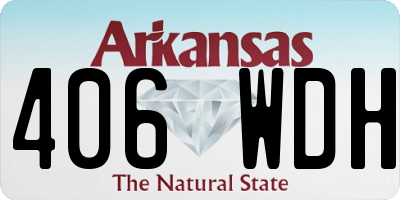 AR license plate 406WDH