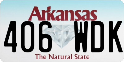 AR license plate 406WDK