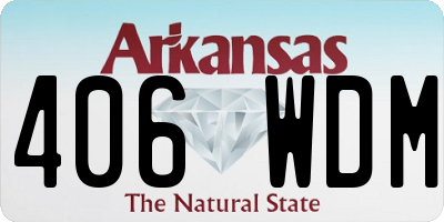 AR license plate 406WDM
