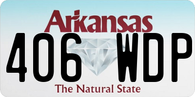 AR license plate 406WDP
