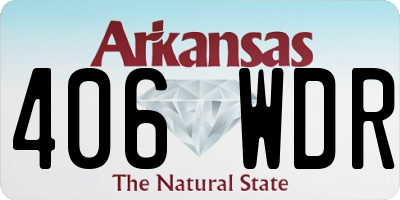 AR license plate 406WDR