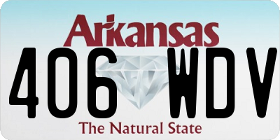 AR license plate 406WDV