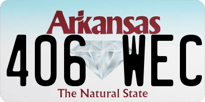 AR license plate 406WEC