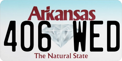 AR license plate 406WED