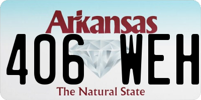 AR license plate 406WEH