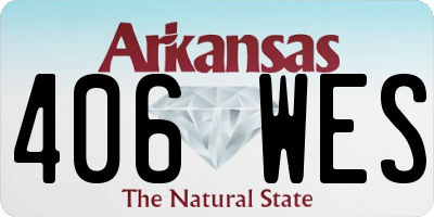 AR license plate 406WES
