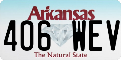 AR license plate 406WEV