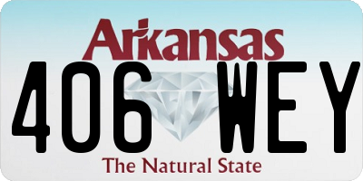 AR license plate 406WEY