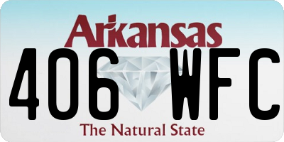AR license plate 406WFC