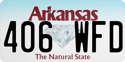 AR license plate 406WFD
