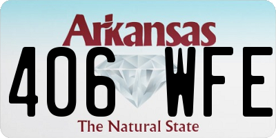 AR license plate 406WFE