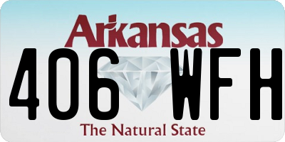 AR license plate 406WFH